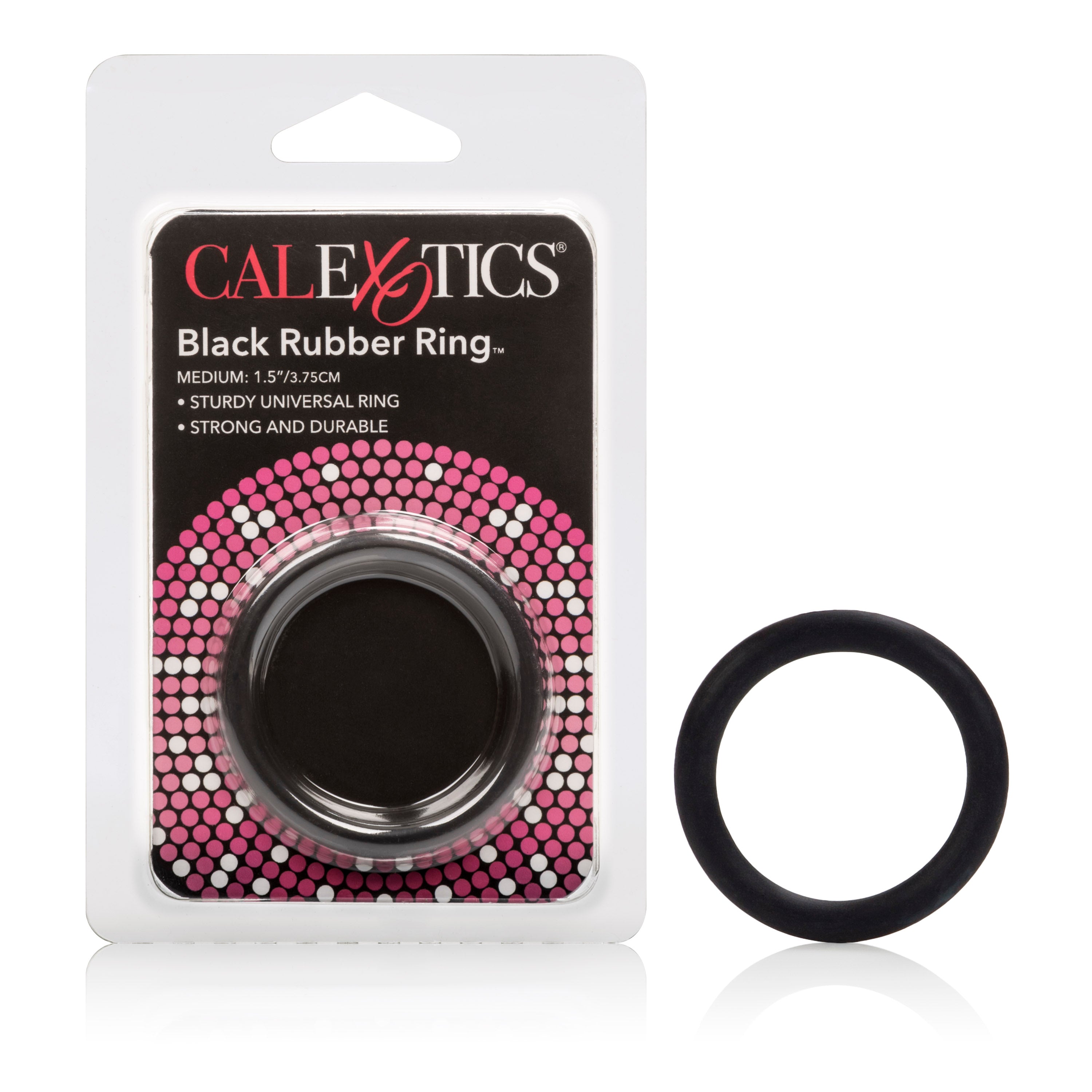 CalExotics Rubber Ring Medium Black – Durable Erection Support and Comfort Secondary image