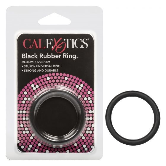CalExotics Rubber Ring Medium Black – Durable Erection Support and Comfort > Cock Ring > Single Main image
