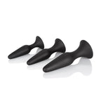 CalExotics Silicone Anal Trainer Kit 3 Graduated Sizes Black > Anal Range > Butt Plug Kits
