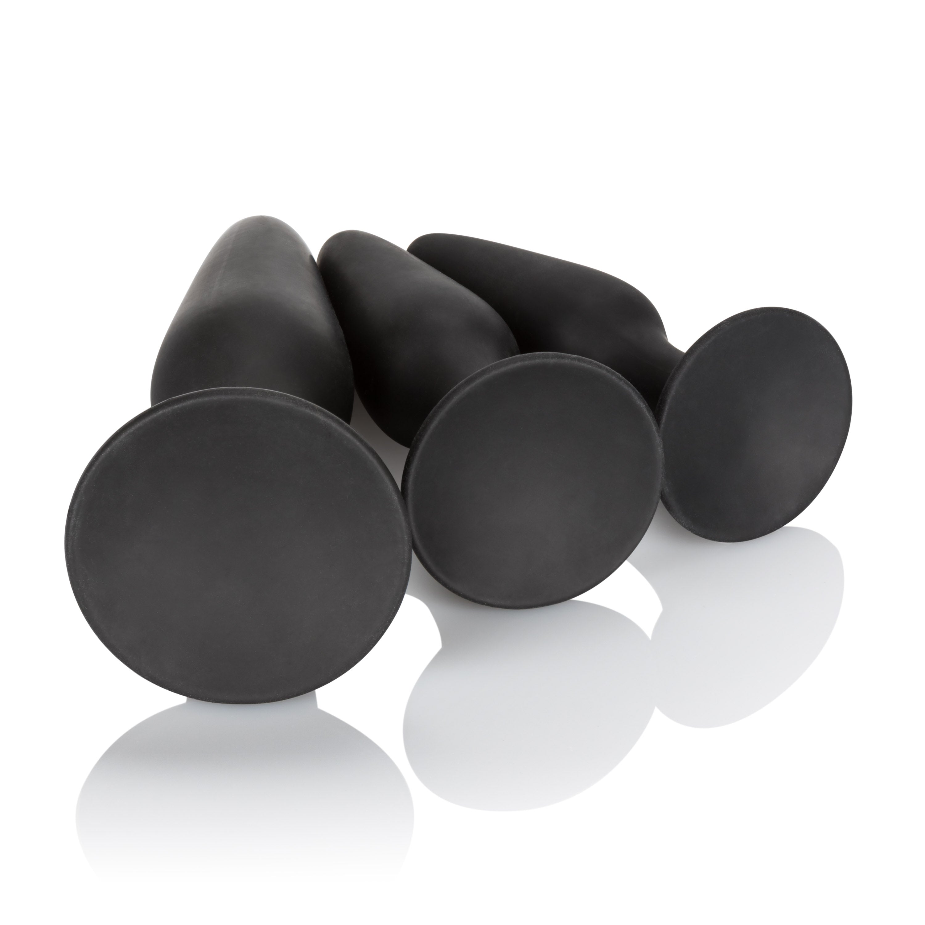 CalExotics Silicone Anal Trainer Kit 3 Graduated Sizes Black > Anal Range > Butt Plug Kits