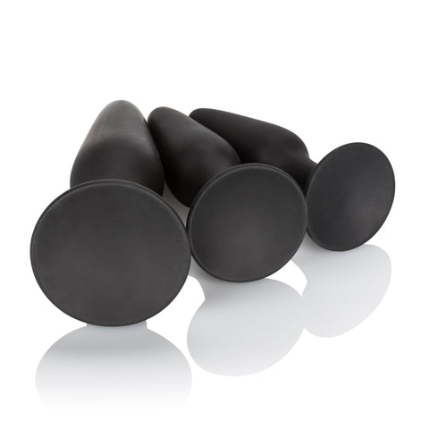 CalExotics Silicone Anal Trainer Kit 3 Graduated Sizes Black > Anal Range > Butt Plug Kits