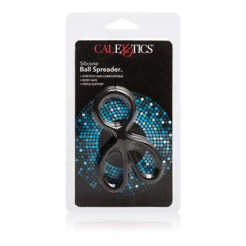 CalExotics Silicone Ball Spreader with Independent Scrotum Rings Ball Stretcher