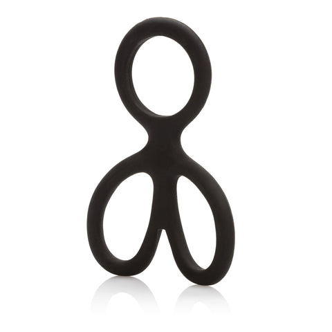 CalExotics Silicone Ball Spreader with Independent Scrotum Rings Ball Stretcher