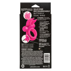 CalExotics Silicone Pink Butterfly Dual Ring with 12 Vibration Functions and Waterproof Design > Cock Ring > Vibrating