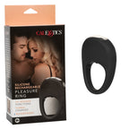 CalExotics Silicone Pleasure Ring Black with 12 Intense Vibration Functions Waterproof > Cock Ring > Vibrating