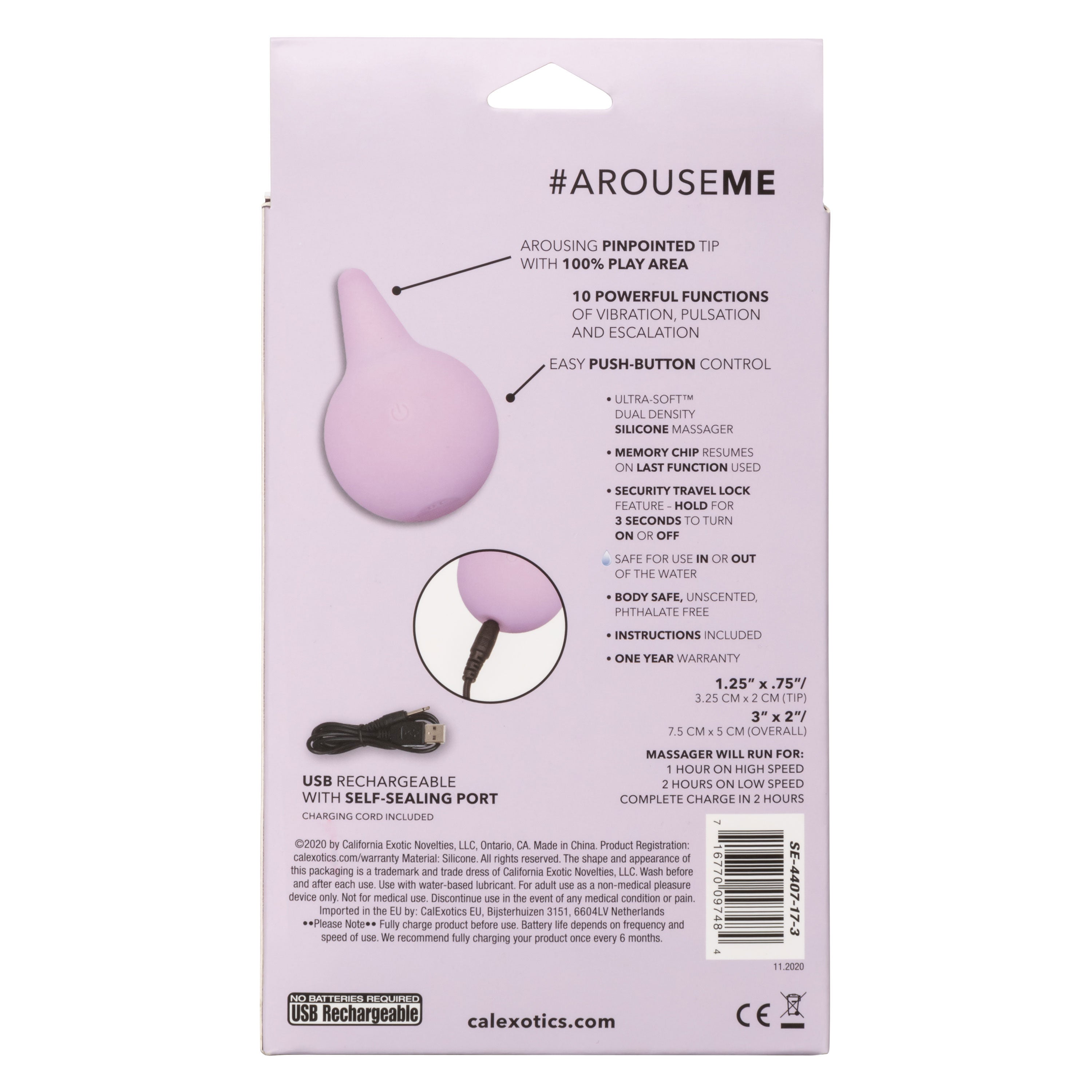 CalExotics Slay Arouse Me Wireless Silicone Massager Vibrator > Vibrators > Unconventional