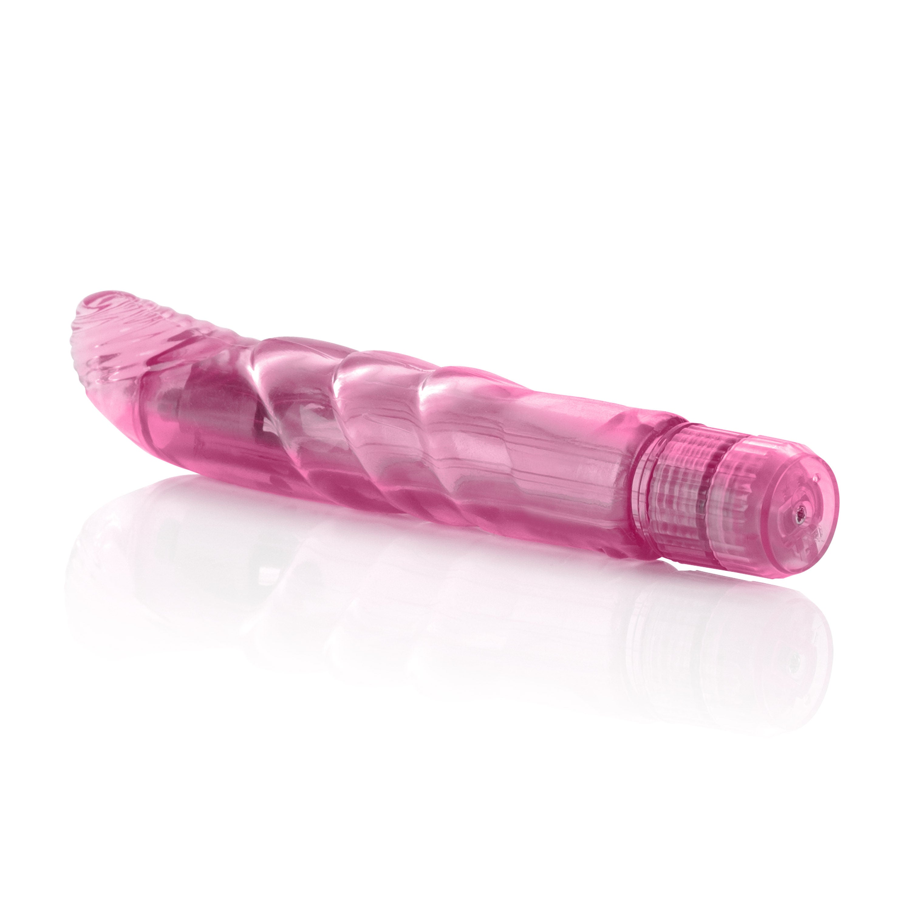 CalExotics Slim Softee Pink Multi-Speed Ribbed G-Spot Massager Vibrators - G Spot