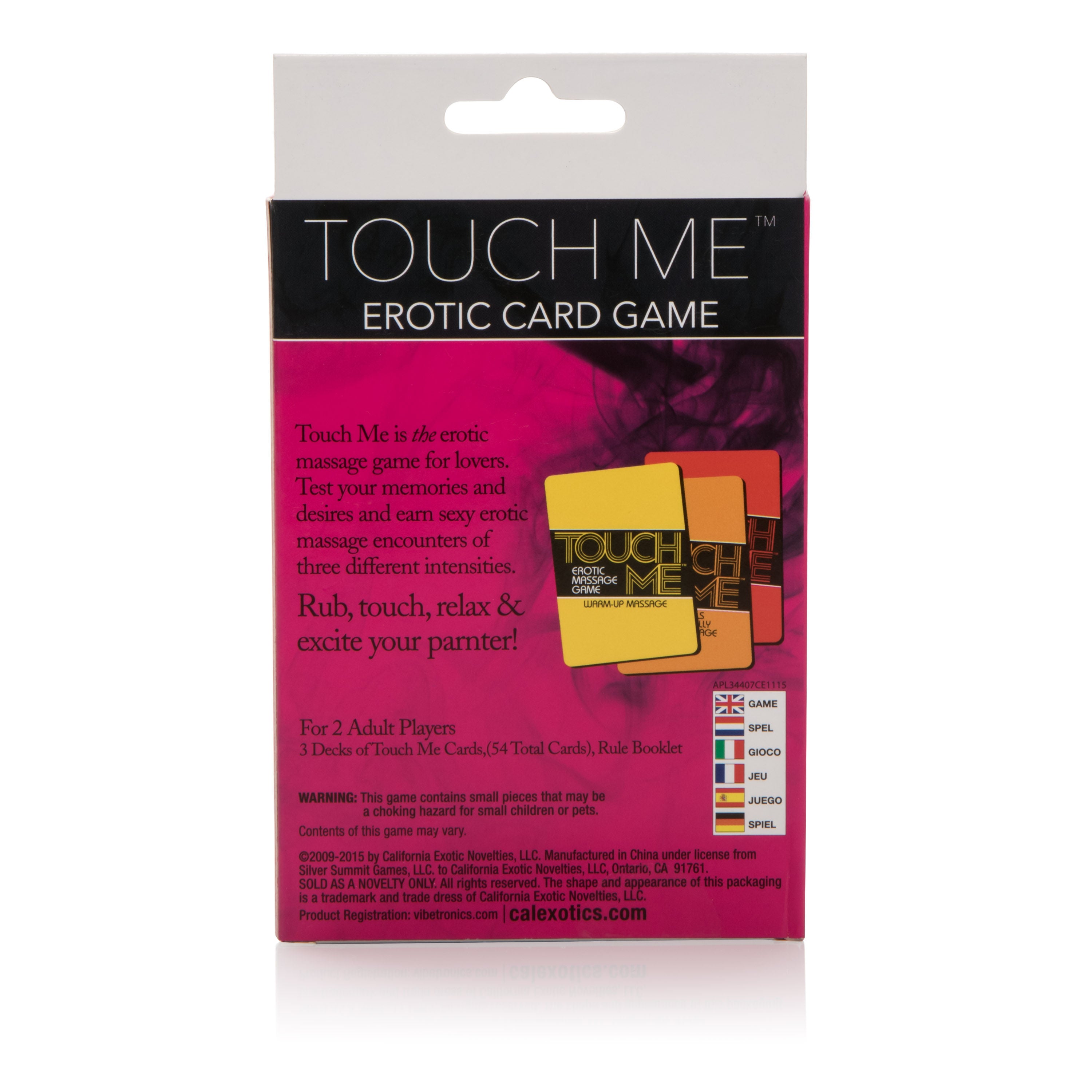 CalExotics Touch Me Erotic Massage Card Game > Novelties > Games
