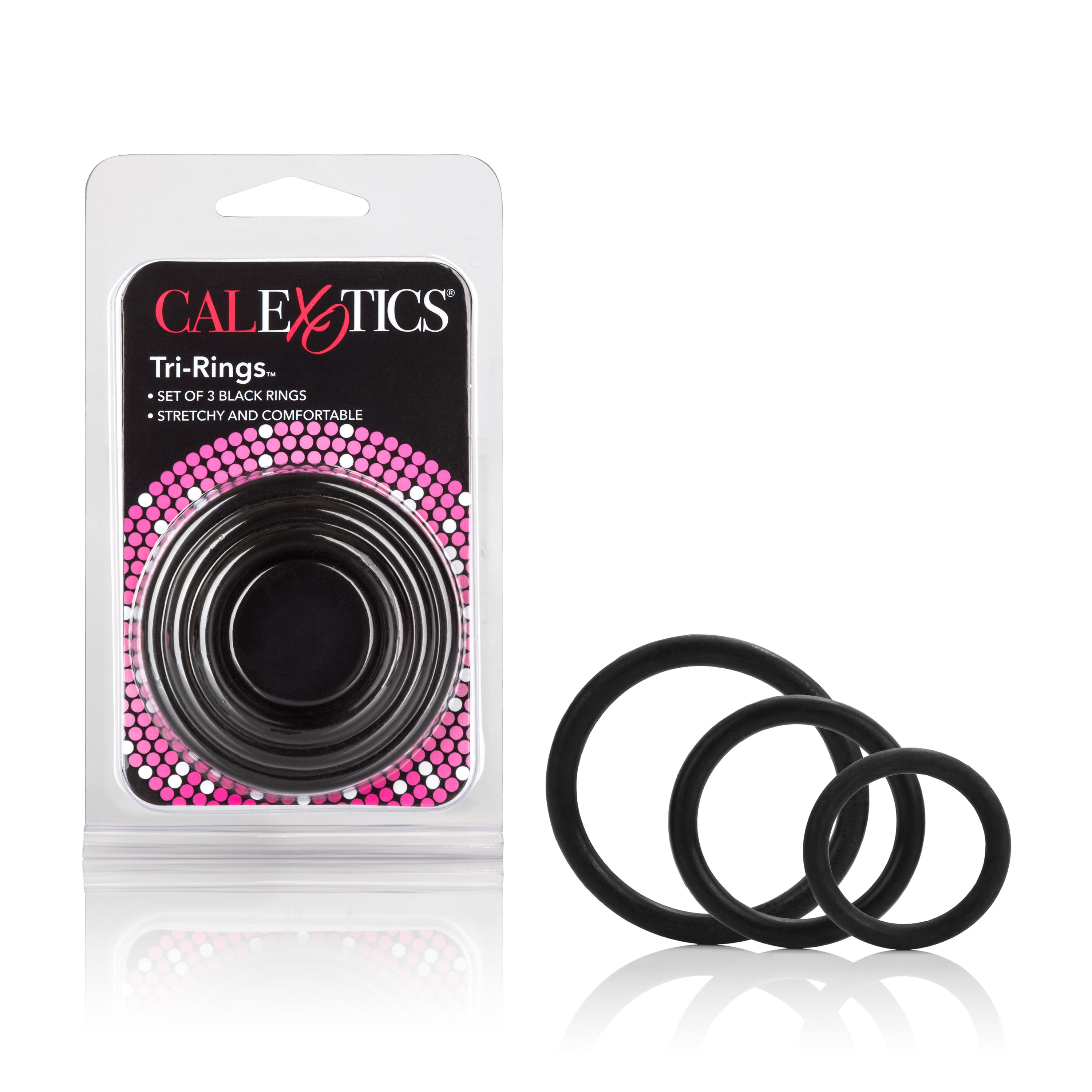 CalExotics TriRings Set – Stretchy Support Cock Ring Set > Cock Ring > Sets