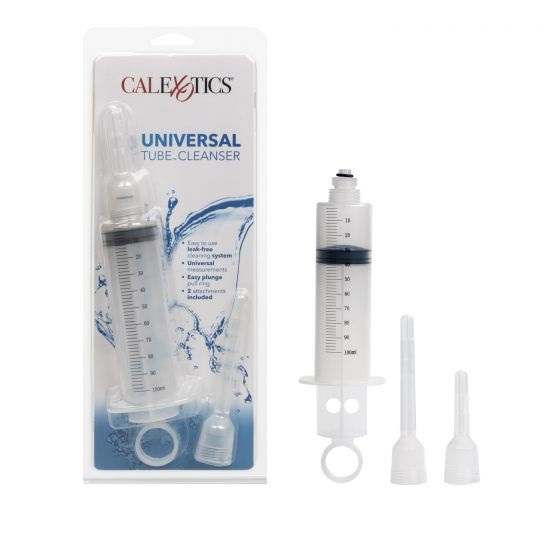CalExotics Universal Tube Cleanser 3.5 fl oz Transparent Anal Douche with Two Attachments > Essentials > Douches Main image
