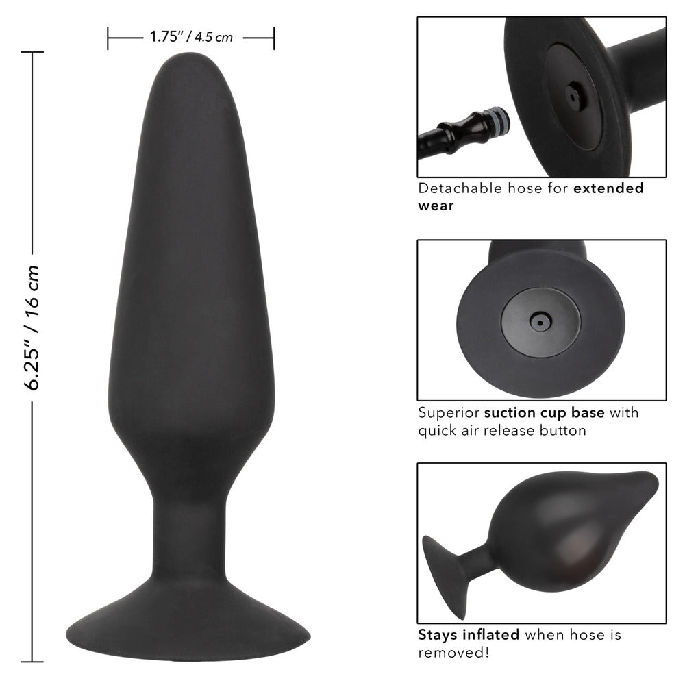 CalExotics XL Silicone Inflatable Plug – Inflatable Anal Plug with Detachable Hose and Squeeze Bulb > Anal Range > Tunnel and Stretchers