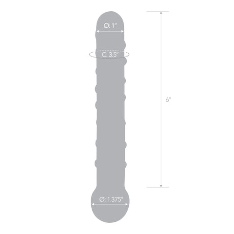 Callisto Clear Glass Dildo 7 Inch Spiraled Design for Pleasure DONGS Glass