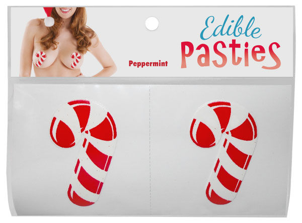 Candy Cane Edible Pasties Peppermint Flavor for Adult Fun Pasties