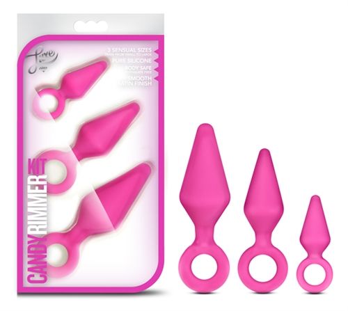 Candy Rimmer Kit Fuchsia – Three Size Silicone Plugs Beginner Anal Play Kit > Anal Range > Butt Plug Kits