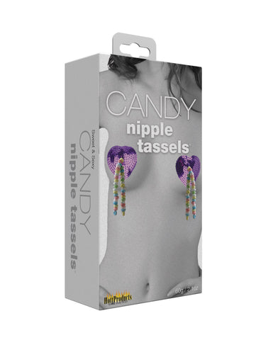 Candy Tassle Nipple Pasties Heart Shaped Erotic Edible Accessory > Relaxation Zone > Edible Treats