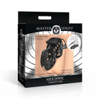 Lock Down Adjustable Chastity Cage with Secure Locking Mechanism for Men Black > Bondage Gear > Male Chastity