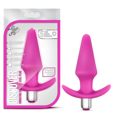 Luxe Discover Pink Anal Plug with 10 Vibrating Functions Butt Plugs - Vibrating