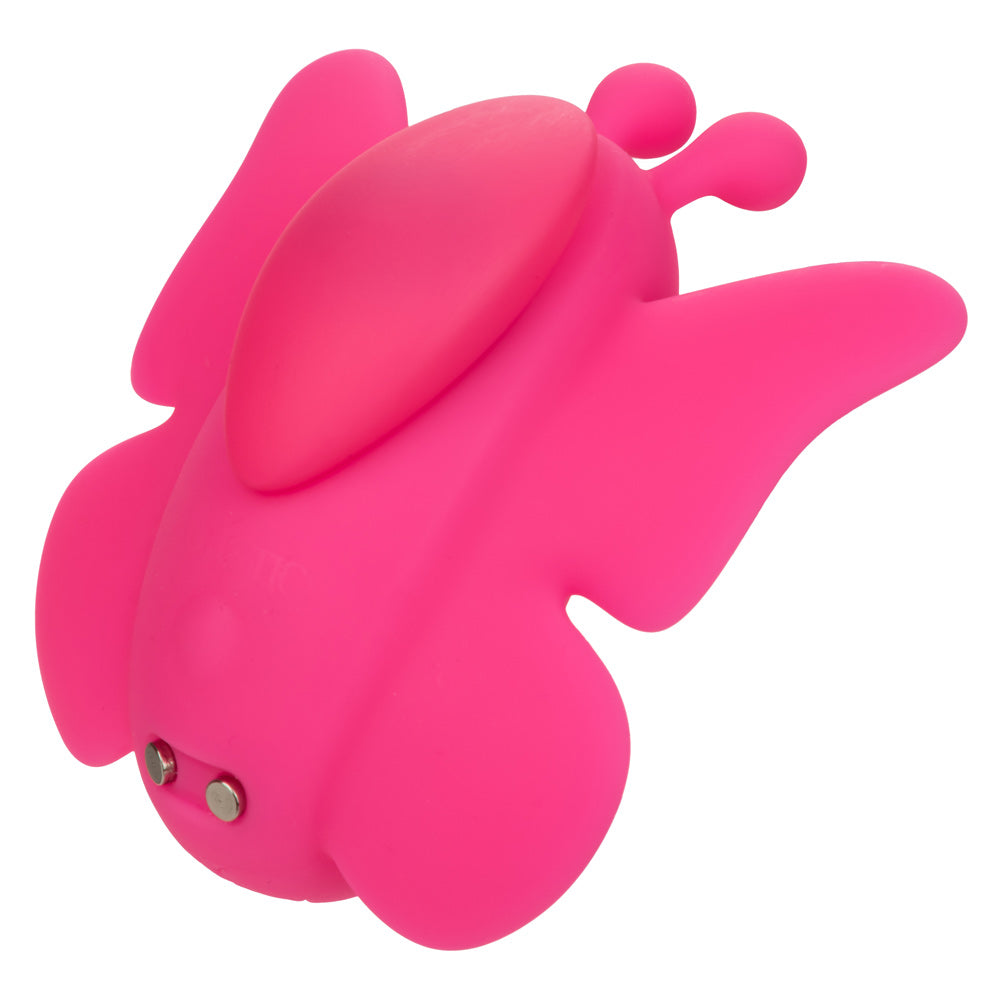 Neon Vibes The Flutter Vibe Pink Butterfly Panty Vibe with 10 Functions USB Rechargeable Silicone Waterproof Panty Vibrators