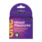 One Mixed Pleasures 3 Count Condoms Default Title > Essentials > Condoms