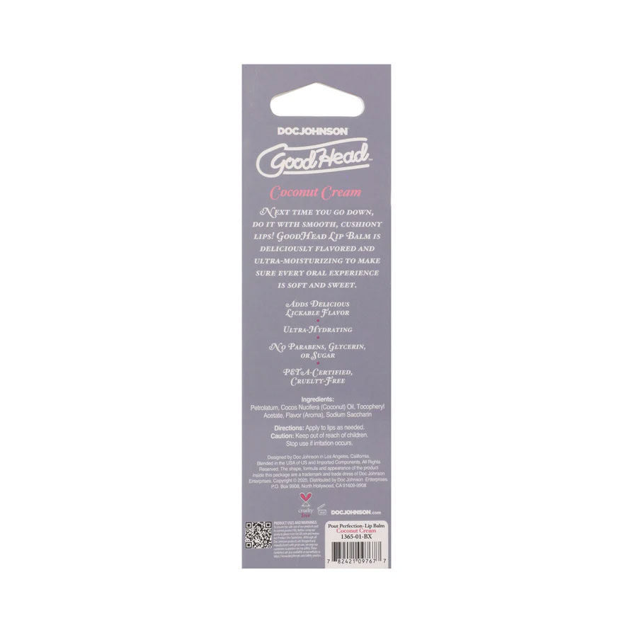 Goodhead Pout Perfection (Coconut Cream) – Lip Balm > Essentials > Bath & Body