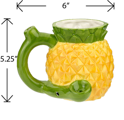Ceramic Pineapple Mug Tropical Drinkware for Adult Parties Gag Gifts & Novelties