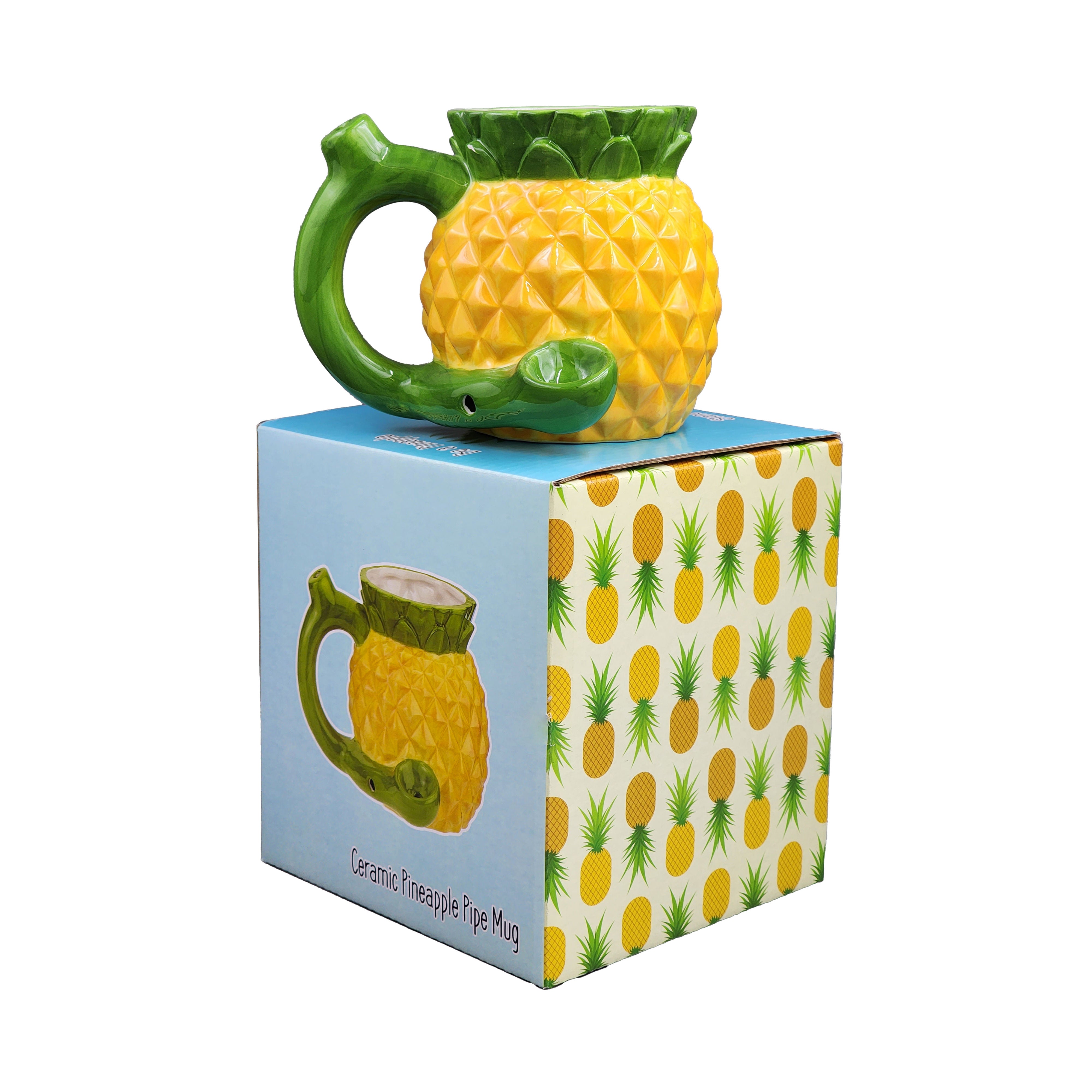 Ceramic Pineapple Mug Tropical Drinkware for Adult Parties Gag Gifts & Novelties