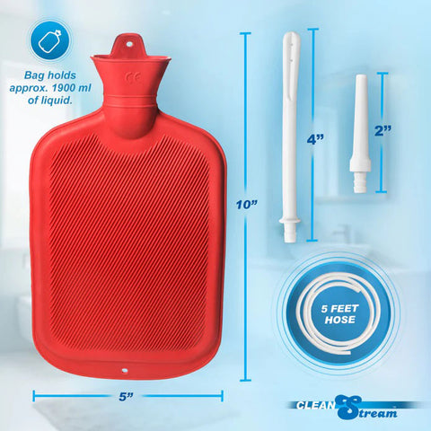Clean Stream Water Bottle Douche Kit Red Douches