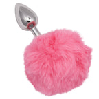 Running Wild Pink Bunny Tail Anal Plug with Metallic Probe > Anal Range > Tail Butt Plugs