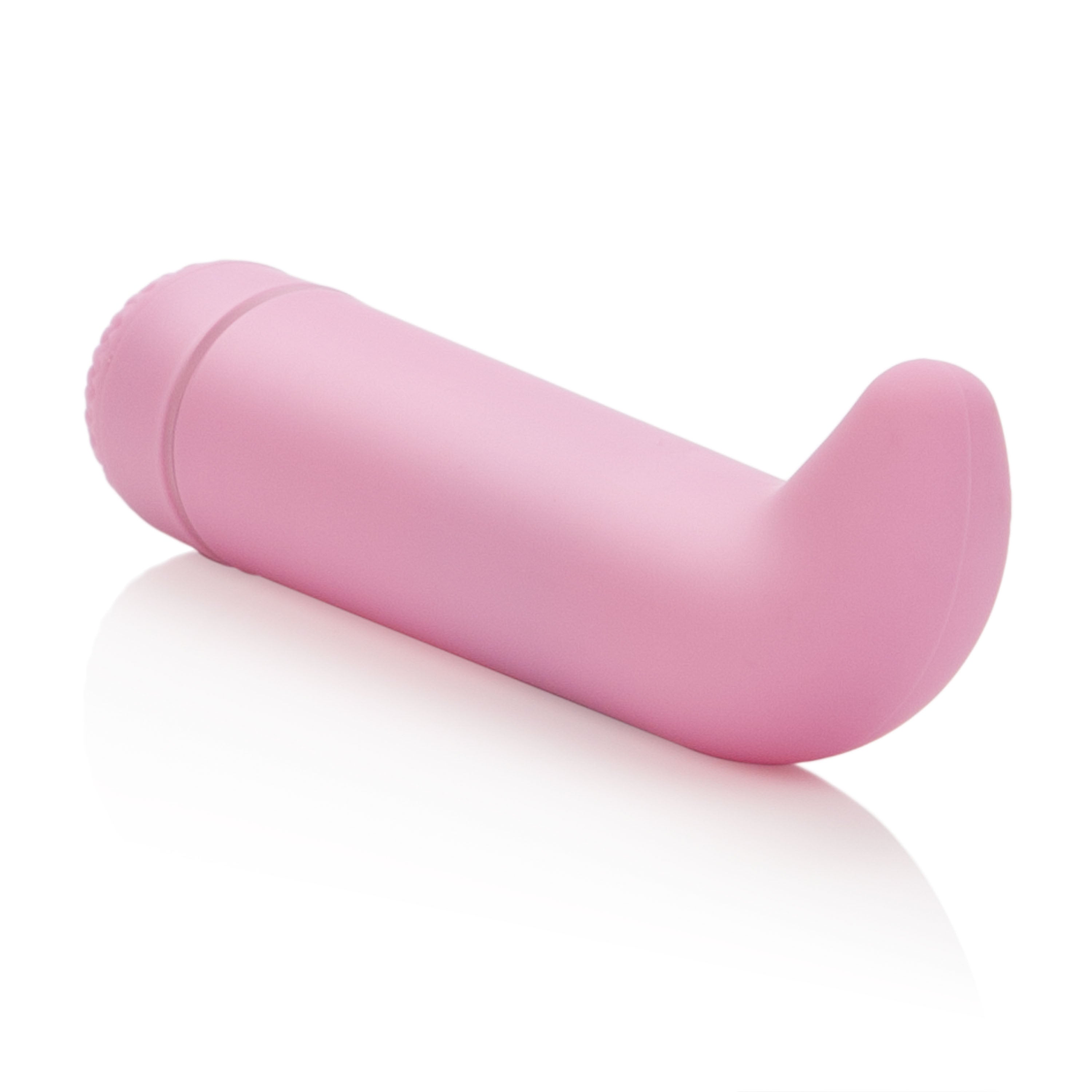 First Time Mini-G Pink Curved G-Spot Vibrator 4.5 Inch Compact Waterproof Massager BULLETS