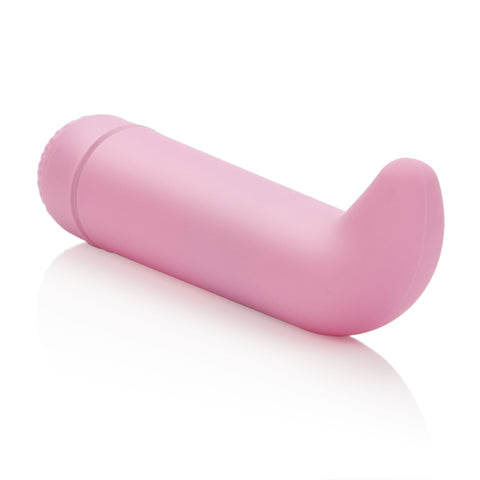 First Time Mini-G Pink Curved G-Spot Vibrator 4.5 Inch Compact Waterproof Massager BULLETS
