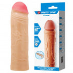 Chane 7.1 Inch Penis Extender Sleeve – Ultra Realistic Textured Sleeve > Sex Toys For Men > Penis Sleeves