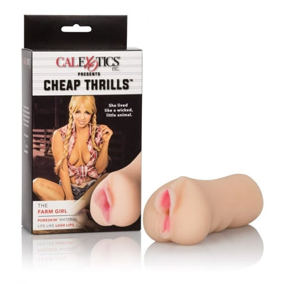 Cheap Thrills The Farm Girl Realistic Flesh Tone Pureskin TPE Stroke Sleeve Strokers - Manual