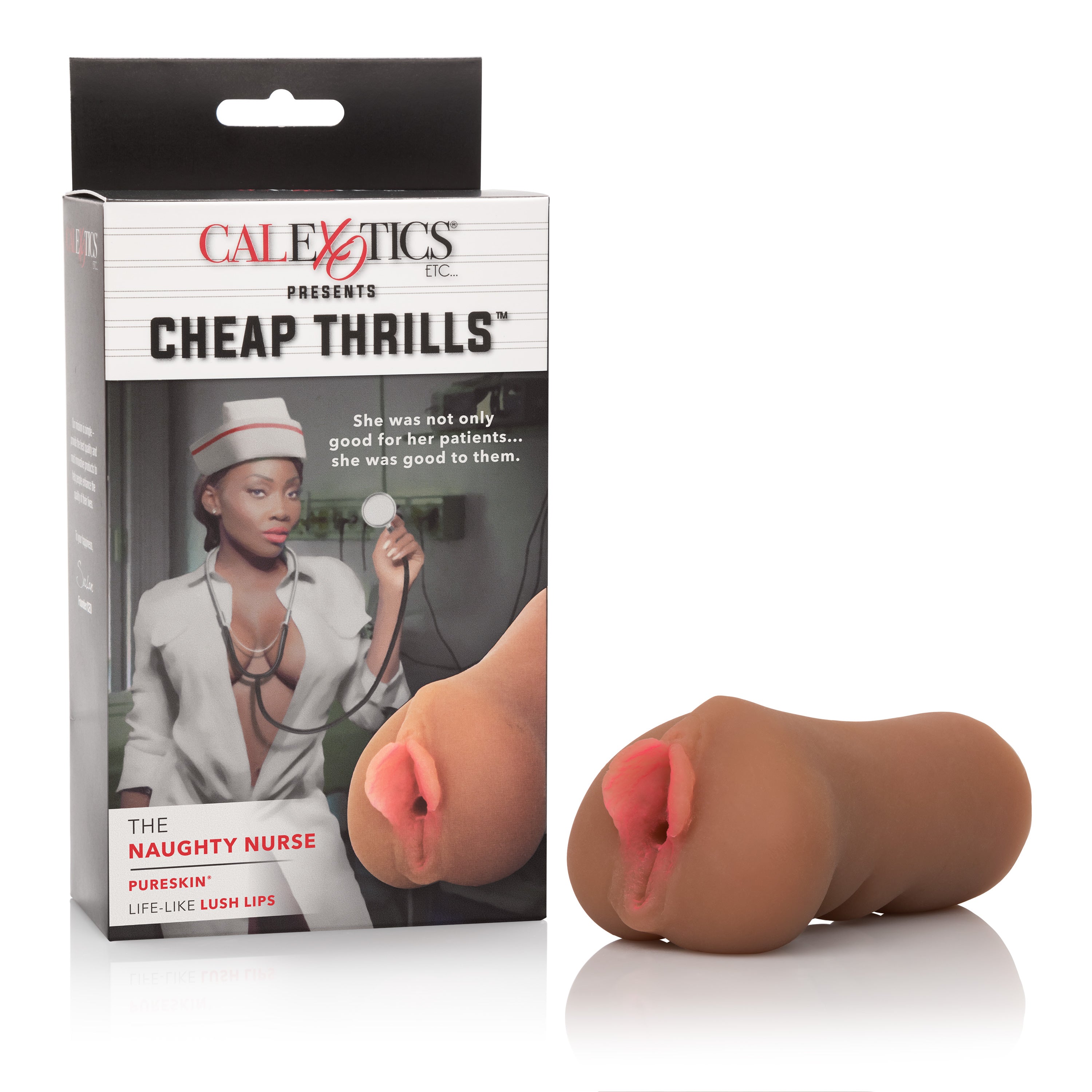 Cheap Thrills The Naughty Nurse Masturbator with PureSkin Life-Like Lush Lips and Tight Suction Chamber Strokers - Manual