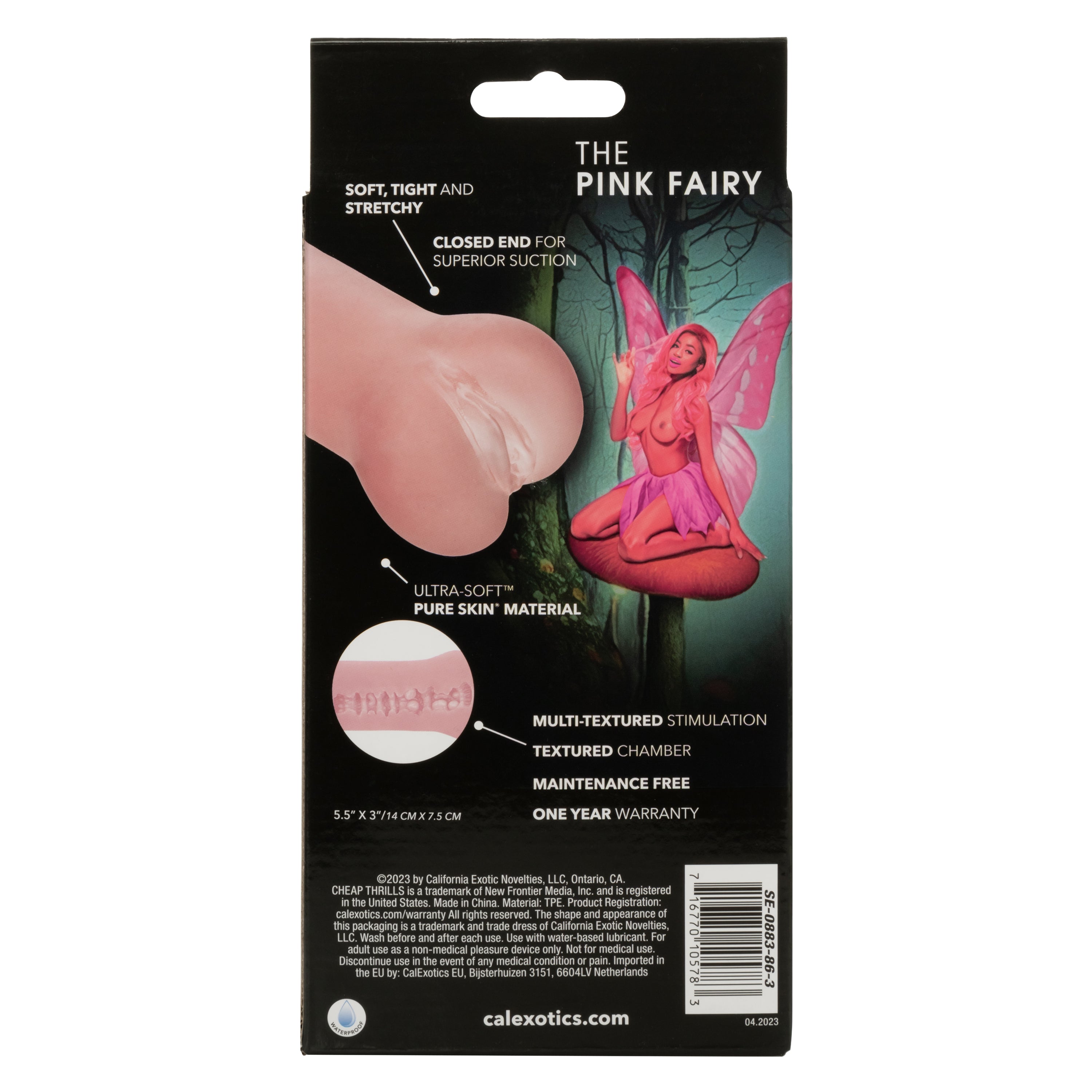 Cheap Thrills The Pink Fairy Ultra Life-Like Pink Masturbator with Pure Skin Material Strokers - Manual