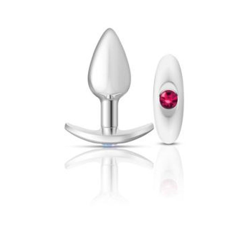 Cheeky Charms Silver Anchor Butt Plug with Clear and Teal Jewel Kit > Anal Range > Jewel Butt Plugs