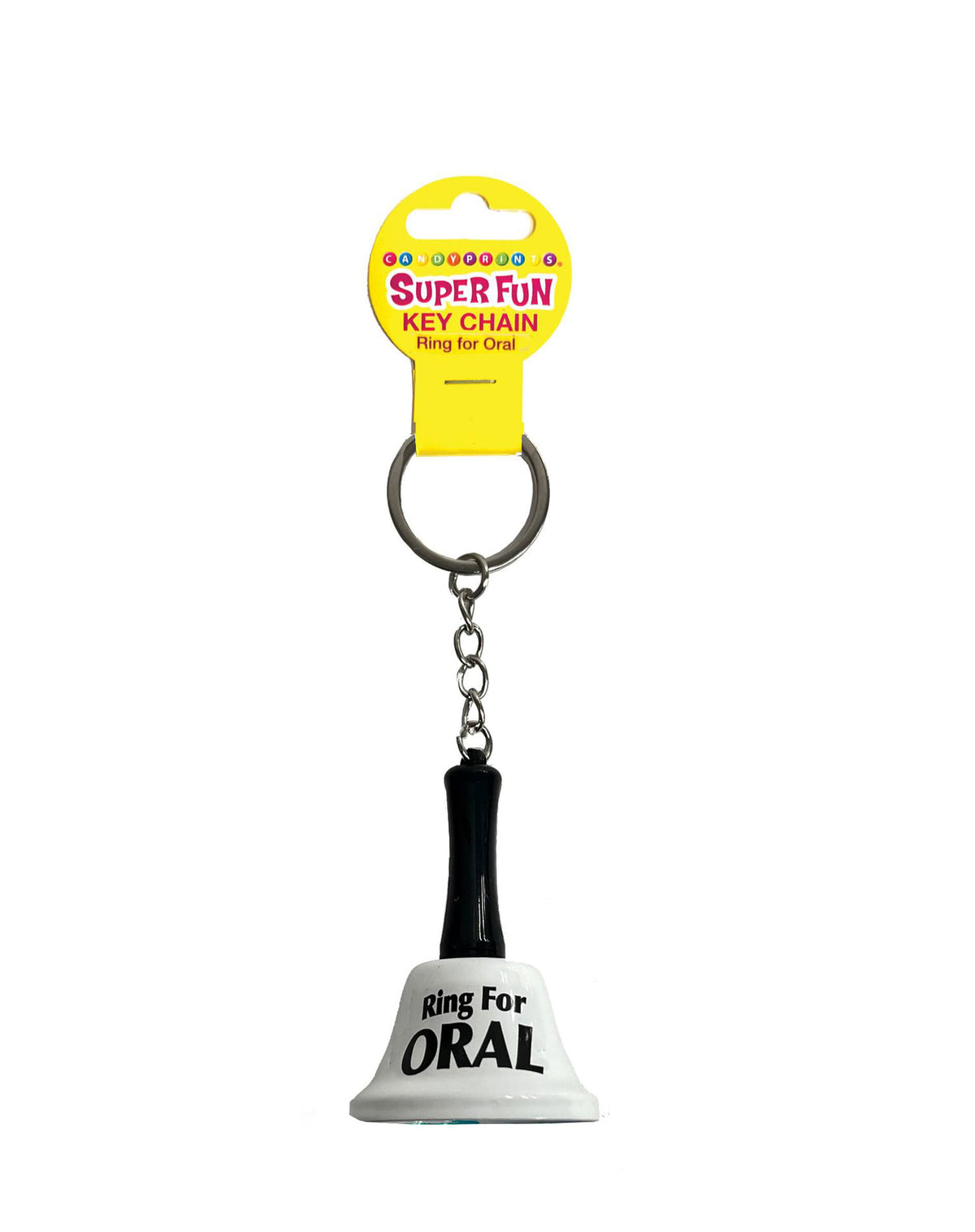 Cheeky Ring for Oral Fun Metal Bell Novelty Keychain with Bold Message > Novelties > Gag Gifts