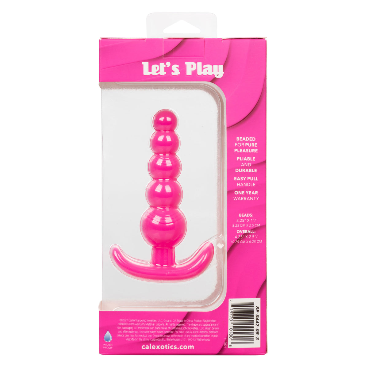 Cheeky X-5 Flexible Silicone Anal Beads with Easy Pull Handle - 4.25 Inch > Anal Range > Anal Beads