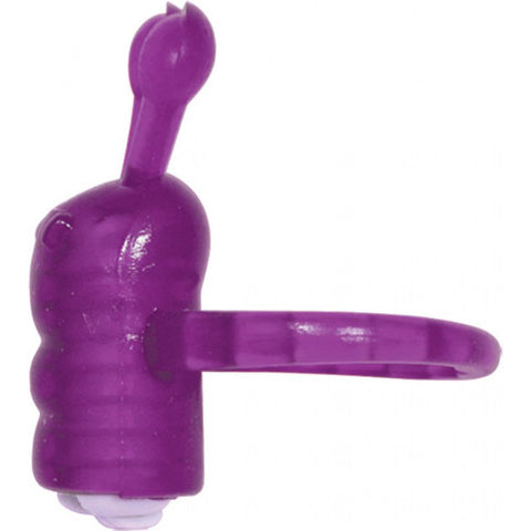 Horny Honey Magenta Vibrating Cock Ring with Clit Stimulator Pink Cock Rings Vibrating