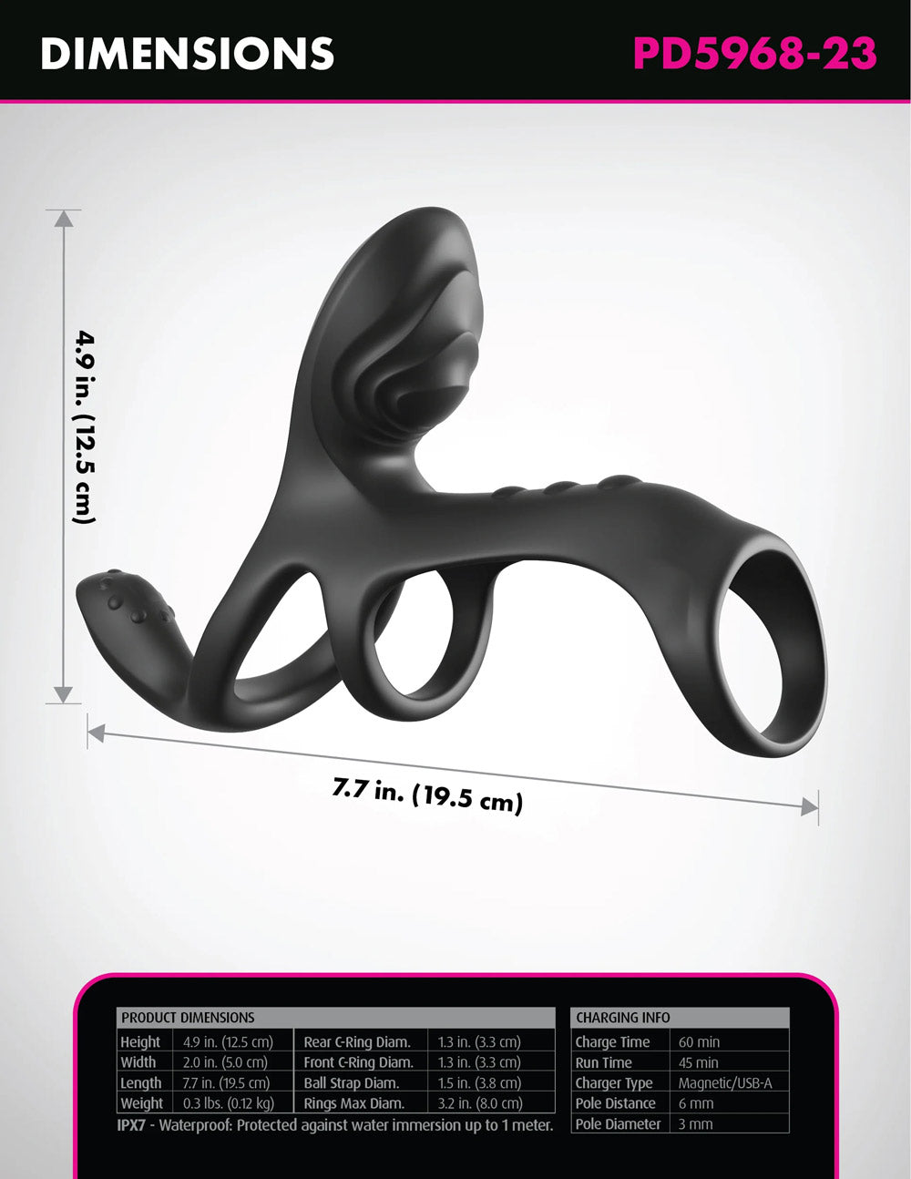 Fantasy C-Ringz Ultimate Couples Cage – USB Rechargeable Triple Motor Vibrating Cock Ring Cage > Cock Ring > Vibrating