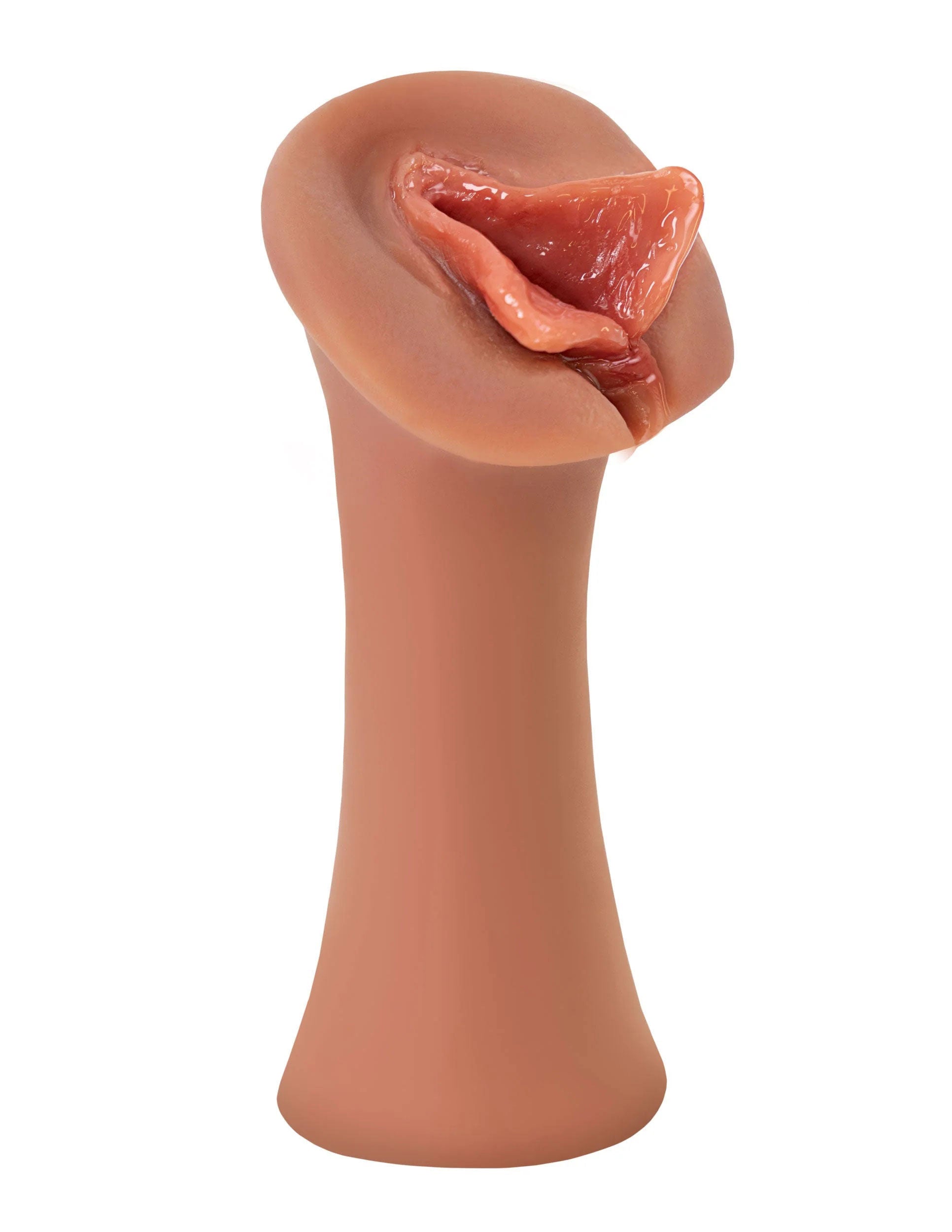 Extreme Wet Pussies Luscious Lips (Brown) – Self-Lubricating Stroker Masturbation Aids for Males