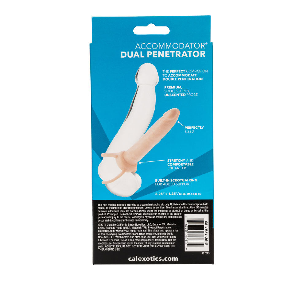 Accommodator Dual Penetrator Ivory Dildo STRAP-ONS