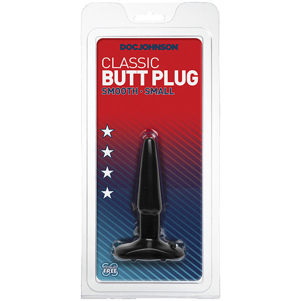 Classic Smooth Butt Plug Small Black Secondary image