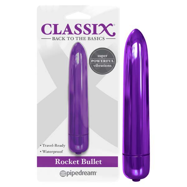 Classix Rocket Bullet Metallic Purple 8.9 cm Vibrating Bullet > Vibrators > Mini Vibrators Main image