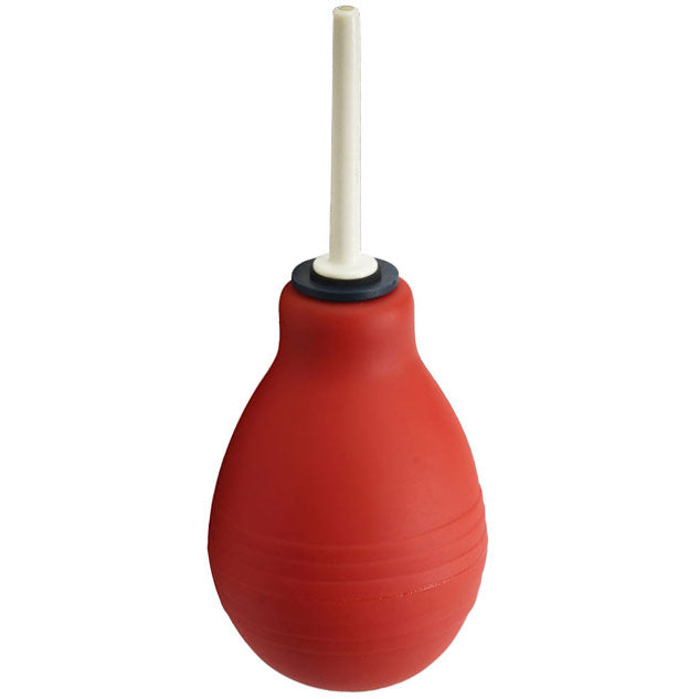 Clean Stream Red Enema Bulb Compact Travel Friendly Douches
