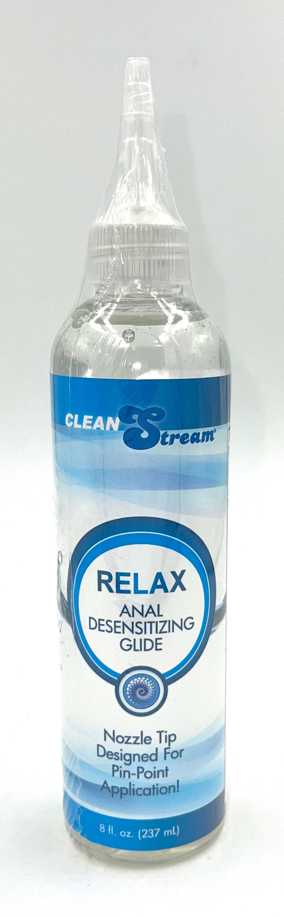 CleanStream Relax Desensitising Lubricant 237ml with Nozzle Tip > Essentials > Mens Enhancers