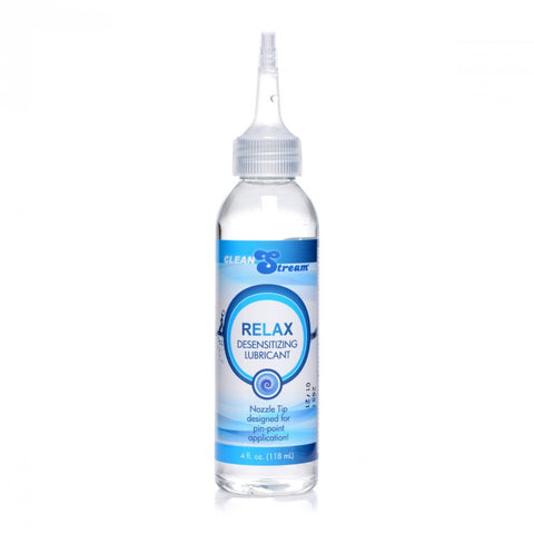CleanStream Relax Desensitising Lubricant with Nozzle Tip 118 ml Bottle Anal Lubricant