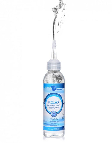 CleanStream Relax Desensitising Lubricant with Nozzle Tip 118 ml Bottle Anal Lubricant