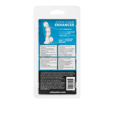 Clear Cock Cage Enhancer Elastic Soft TPR Adult Intimacy Toy Cages