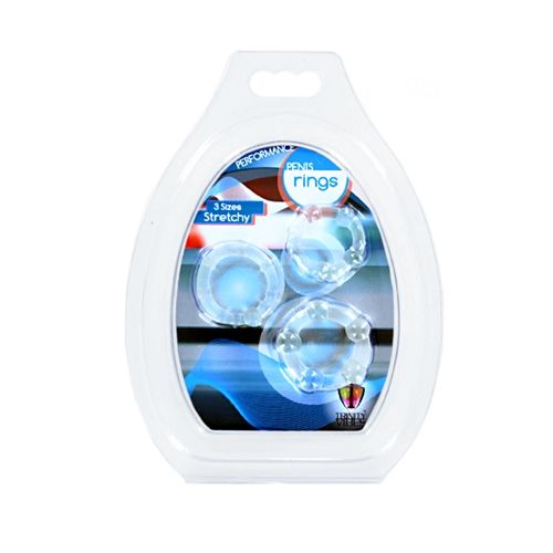 Clear Performance Penis Ring Set of 3 able Fit > Cock Ring > Sets