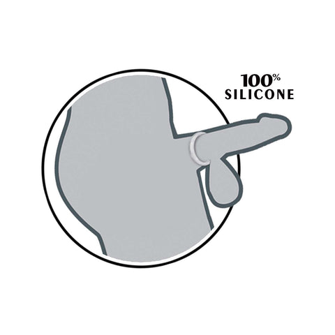 Clear Silicone Cockrings Set Adjustable Body Safe Rings COCK RING Set